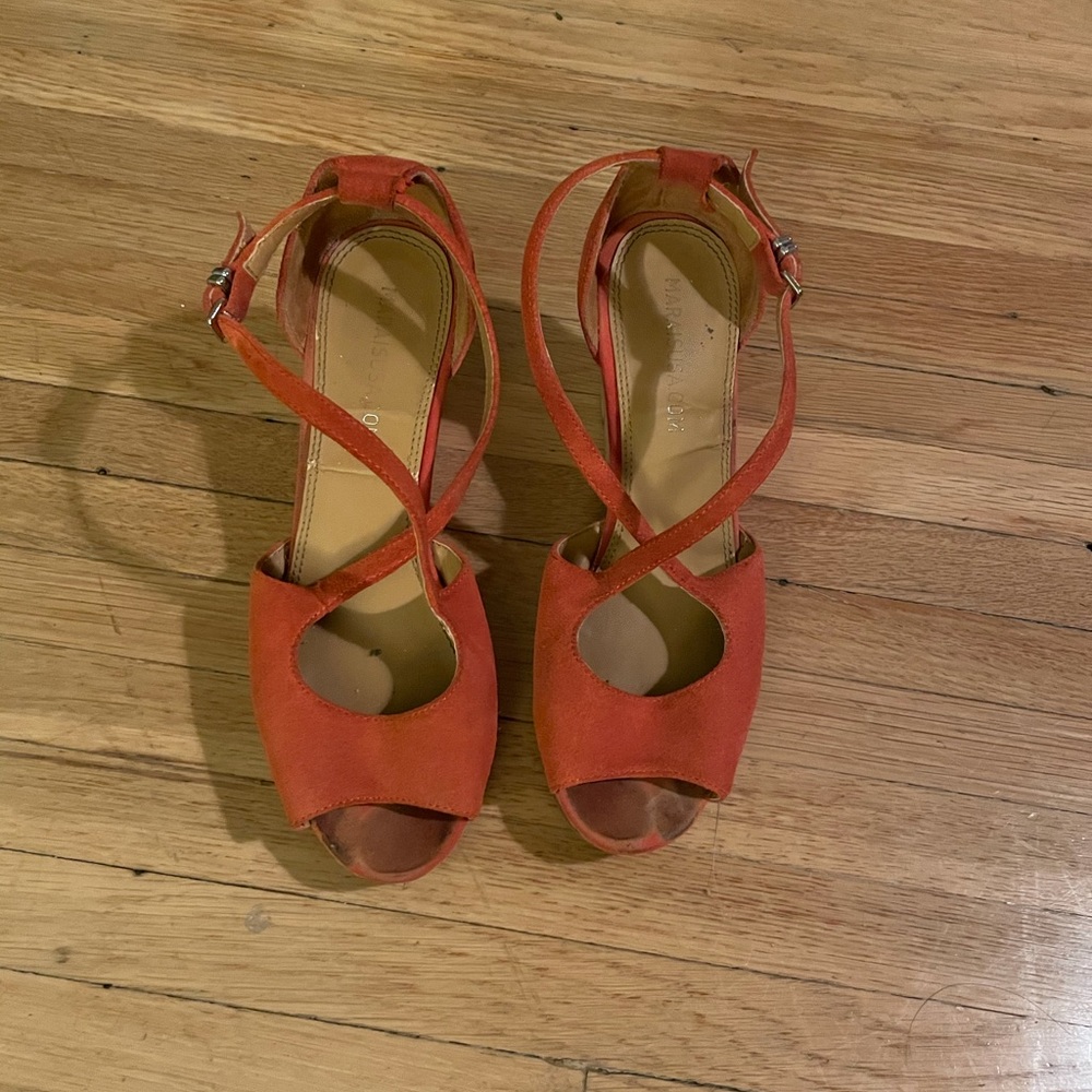 MARAIS suede wedge sandals